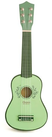 Classic World Chitarra vintage - Giocattolo educativo per bambini e regalo musicale educativo per bambini dai 3 anni in su, leggera 17,3 x 6 x 53,2 cm, mini chitarra per principianti per bambini