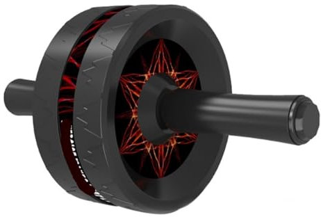 Bauchroller Bauchtrainer Ab Roller Wheel Home Gym Office Fitness Ganzkörpertraining Für Bauch, Rücken, Arme Und Rumpfkraft Bauchmuskeltrainer(Rood)
