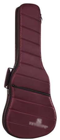 LVUNZJCA Gitarrentasche Gitarrenrucksack, Klassische Gitarrentasche, verdicktes Gehäuse für Gitarrenliebhaber(rot)
