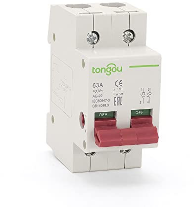 AYXAMO Disjoncteur,Disjoncteur DifféRentiel 230V 400V AC 2P Interrupteur Principal Fonction Disconnector Switch Isolator Disjoncteur(3,100A)