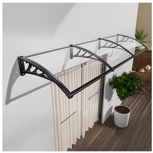 GZDXBF Marquise De Porte D'Entrée en Polycarbonate, Auvent De Fenêtre, Marquise Solaire Abri Banne pour Terrasse Porche Jardin(60x100cm/24x40in)