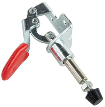 Abrazadera vertical de palanca GH-301-AM de 45 kg de liberación rápida, soporte de placa de circuito y chapa resistente con mango cubierto antideslizante para soldadura y jiggin