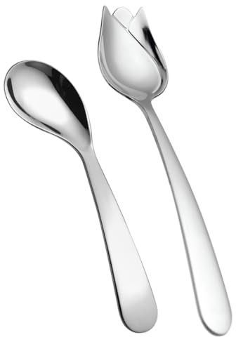 Gogogmee Utensilios De Alimentación Adaptados 2 Unidades Cucharas Ángulo De Acero Inoxidable Ergonómicas Para Pacientes Mayores Cuidado Asistencial Uso Diario
