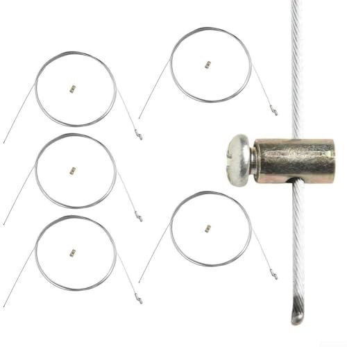 Motorisierte Gartenmaschine Gaszug Reparatur Set 5 Stahldrähte mit Z Enden für einfache Verwendung