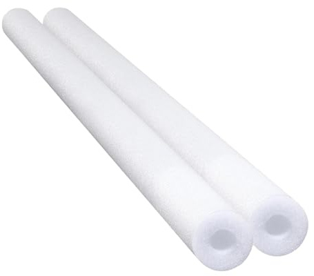 F Fityle 2 flotadores de Piscina Reutilizables, Tubos Huecos para Practicar y Manualidades en el Patio, Blanco