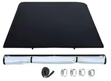 Isctxh Kofferraum Abdeckung Für Dodge Für RAM 1500 2500 3500 Pickup Weiche Dreifach Gefaltete Abdeckung Aus Vinyl Aufrollbare LKW-Ladeflächen Tonneau Laderaumabdeckung