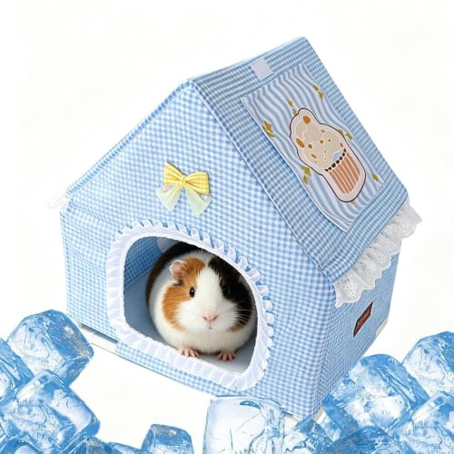 Kylande Kaninhus Dvärghamster Med Iskylklamp | Nedkylande Igelkottshus För Husdjursföräldrar Och Djurälskare I Lägenhet Vardagsrum Balkong Kontor Sovrum TrädOch