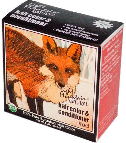 LIGHT MOUNTAIN HENNA,RED, 4 OZ