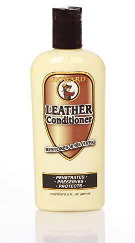 Howard Leather Conditioner Premium Leather Care Balm Cream with Lanolin, Neatsfoot Oil, and Carnauba Wax 236ml Revives, Preserves, and Protects Couches, Car Seats, Shoes, Boots, Tack and More