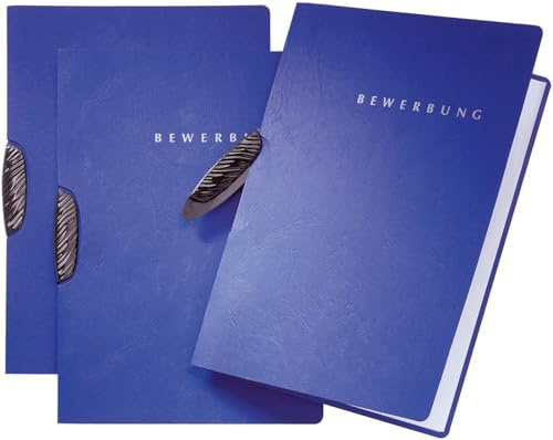 Pagna 20 x Bewerbungsmappe Swing 2-teilig blau