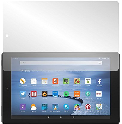 Slabo 2 x Displayschutzfolie für Amazon Fire HD 10-Tablet 2015 (10,1) Displayschutz Schutzfolie Folie Crystal Clear KLAR
