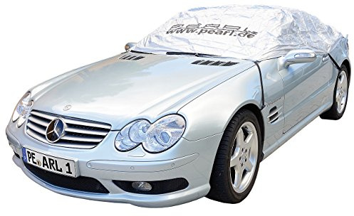 PEARL Cabrio Abdeckung Winter: Premium Auto-Halbgarage für Mittelklasse, 360 x 136 x 58 cm (Wasserdichte Kfz Scheibenabdeckung)