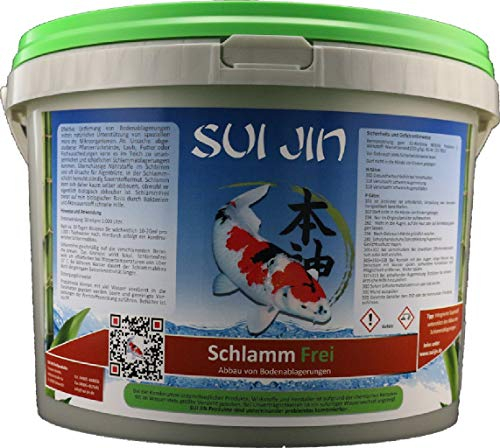 SUI JIN Teichprodukte Schlamm Frei 5L für 150.000L Schlammentferner Schlammsauger Blätter Algen