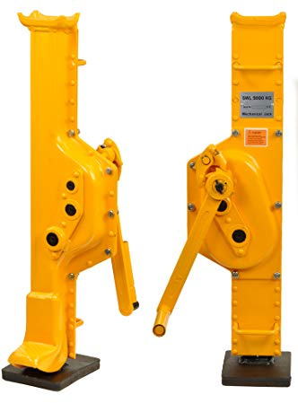 Pro-Lift-Werkzeuge Cabrestante de acero 5t con manivela de carraca, altura del pie 75 mm de bajo acero, 5000 kg