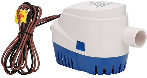 Pompa acqua di sentina 24 V con di interruttore a galleggiante integrato per yacht d'acqua Pompa sommergibile automatica autoadescante ad alto flusso per liquami in miniatura