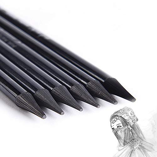Set di 6 matite in grafite senza legno, set di matite da disegno HB 2B 4B 6B 8B EE Set di matite professionali per studenti artisti matite da disegno in grafite e carbone non in legno