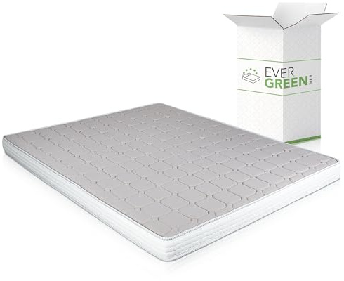 EVERGREENWEB Günstige Doppelmatratze für Schlafsofa, Memory-Foam, 14 cm hoch, orthopädische Wasserschaummatratze, hypoallergene und ergonimische Matratze mit weißem Bezug 160X190 – DAYBED
