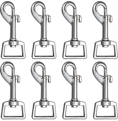 OWAYOTO Swivel Snap Hooks Dog Leads Clasp Buckle Trigger Clip Pet Buckle Key Chain for Linking Dog Leash Collar Handmade Crafts Project 8pcs