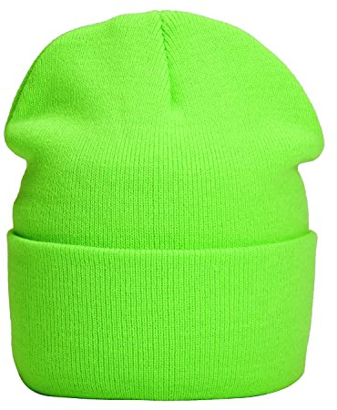 MASADA Gorro de Invierno para Hombre y Mujer - Verde neón