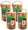 Swedish Fire Torch Instant Wood - 4 Extra Dry Kiln Dried Logs With Topline Card. Perfect for Fire Pit, Campfire, Stove or Garden Lantern/Candle
