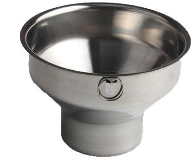 HOMEXO Imbuto in Acciaio Inossidabile 304, Imbuto in Acciaio Inossidabile di Grande Diametro, Imbuto for marmellata e sottaceti, 1 Pezzo (Color : 1pcs)