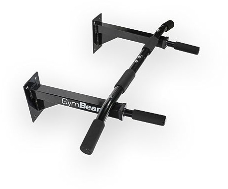 GymBeam Klimmzugstange mit Wandhalterung - Pull Up Bar für effektives Oberkörpertraining, aus starkem Eisenmaterial, mit weichen Schaumstoffgriffen, ideal für Oberkörper- und Rumpftraining