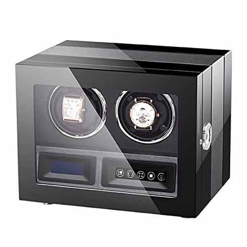 Enrollador De Relojes Para 2 4 6 9 Relojes Automáticos Pintura Para Hornear Piano Caja De Almacenamiento De Relojes Mecánicos De Lujo Con Motor Silencioso Almohadas Suaves Y Flexibles Caja De Pre