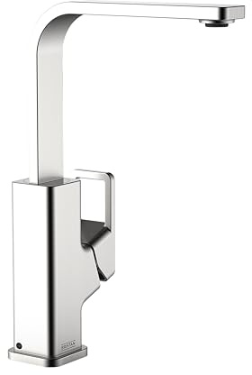 Bristan Spruce Kitchen Tap, Stainless Steel, SPR EFSNK SS | Swivel spout, Top fix EasyFit installation, Eco Start saves energy, Single lever, Kitchen mixer tap, Lifetime Cover