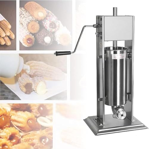 GEHPYYDS Macchina Churros Manuale,Filler Churro Manuale,Macchina Churro Verticale,Macchina per Churro Manuale,con 4 Ugelli,per I Ristoranti Hotels Canteens Parelle,5L