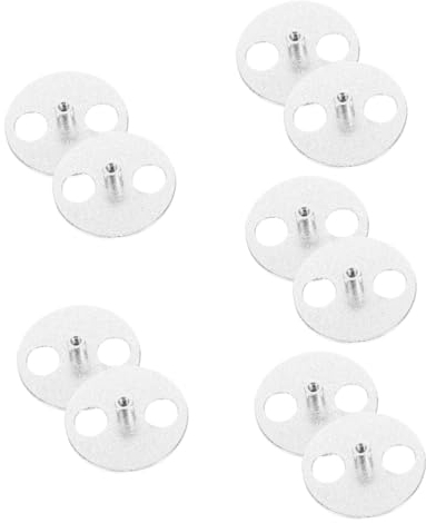 ibasenice 10stücke Spieluhr Ersatzteile Musikbox Schlüssel Mit Runder Metallplatte Kompatibel Mit Spieluhrwerken Einfache Installation Für Kreative Projekte