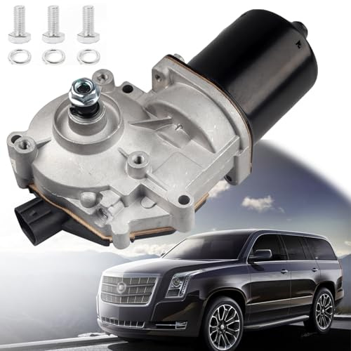 Covnikyer Front Windshield Wiper Motor Compatible with Cadillac Escalade 07-14 Chevy Avalanche 07-13 Silverado Suburban Tahoe 1500 2500 07-18 GMC Sierra Yukon 07-14 Replace Window Wiper Motor 15779727