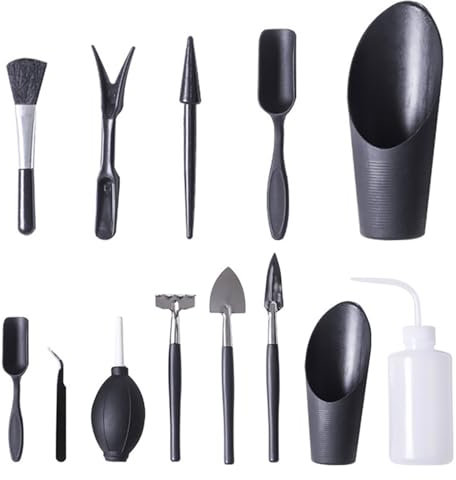 13PCS Succulent Plants Gardening Tool, Mini Gardening Tools, Garden Transplanting Tools Set, Gardening Hand Tools For Indoor Miniature Fairy Garden Plant Care