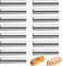 VMUTGA 15 Pièces Cannoli Moule Cannoli Tube, Moules Crème Pâtissière en Acier Inoxydable, Moule Crème Gâteau Tube, avec Brosse de Nettoyage, pour Pain de Corne, Croissant, Feuilletés, Crème Glacé