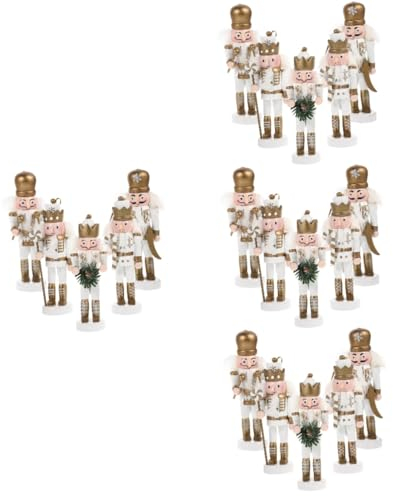 TOPBATHY 20 Pz Ciondolo Schiaccianoci decorare biscotti schiaccianoci natalizi decorazioni natalizie burattini natale adornare decorazioni di schiaccianoci di natale Di legno