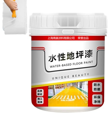 Vernice antiscivolo per pavimenti in cemento, vernice cementizia per esterni in cemento - Vernice per pavimenti ad asciugatura rapida con rivestimento impermeabile da 500 g - Vernice per pavimenti in