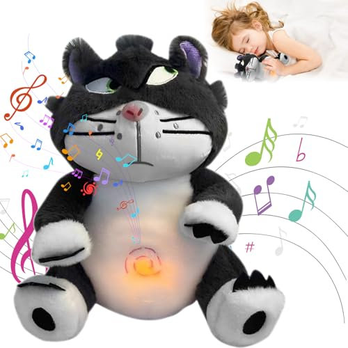 WELLXUNK Schlummer Otter Kuscheltier mit Herzschlag, Atembewegung und Musik, Schlummer Koala Kuscheltier