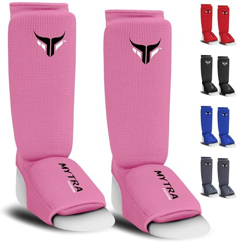 Mytra Fusion Benskydd för Kickboxning (Rosa, XS)