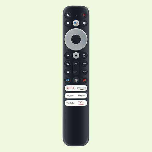 Télécommande de Remplacement RC902V FMR4, Télécommande Infrarouge Fit for TCL 4K UHD Smart TV P74K Series 98P745K