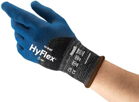 Ansell Hyflex 11-947VP Safety Work Gloves Mechanical Protection, Size 7(S), (1 Pair)
