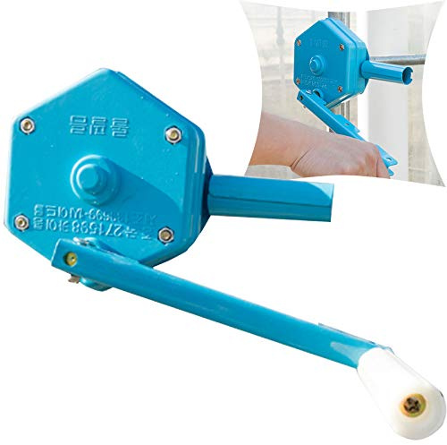 Dispositivo di ventilazione avvolgibile manuale multifunzione per serre per aziende agricole/allevamenti, verricello a manovella per aprire le finestre delle serre per pareti laterali, lunghezza mas