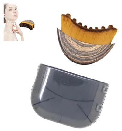 Lymphkonturen-Gesichtsbürste, Kinn und Kiefer, Trockenbürsten, Gesichtsbürste, Lymphdrainage-Massagegerät, passt sich der Haut an, präzises ergonomisches Design, Gesichtsreinigung, lindert Müdigkeit