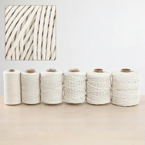 Baumwollseil Zongzi DIY handgewebtes Material Wandteppich gewebtes Seil Baumwollseil Seil Bindeseil-10mm 10meter