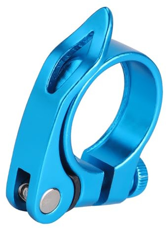DOUDINGMAO Schnellspannende Fahrradsattelstützenklemme, Fahrradsättel, Sattelklemmen, Aluminiumlegierung, 34,9 mm, Sattelrohr-Clip, Fahrradteil, Schnellspanner, Fahrrad-Sattelstützenklemme