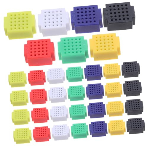 Operitacx 35pcs Mini Breadboard Kit Pcb Circuit Board No Soldering Required for Projects Beginners Multipurpose Reliable Signal Transmission