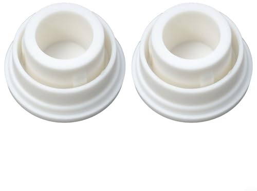 Yhenlovtt Most Inground and Above Ground Pool White Rubber Ladder Bumper for Swimming Pool Ladders 2piece Trapezoid Stopper Set Protective Accessory with Compatible