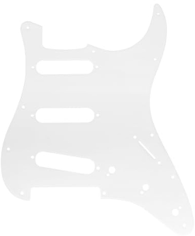 Musiclily Pro 11-Loch ST Gitarren Schlagbrett Pickguard Transparent | für Squier Sonic Strat SSS E-Gitarre
