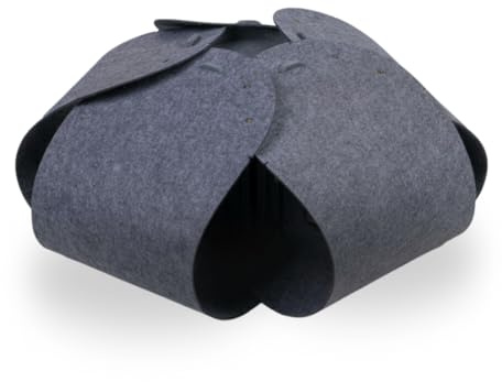 Katzenhaus Katzentunnel aus Filz 70 × 70 × 28 cm Faltbare Katzenhöhle Spieltunnel Katzenversteck Höhle für Katzen zum Spielen und Verstecken Katzenzubehör - Grau