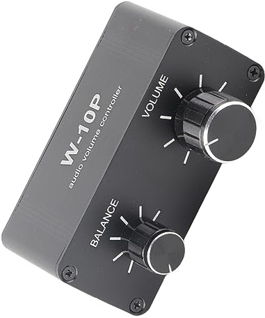 Eujgoov Mini Contrôleur de Volume Audio Stéréo, Atténuateur Passif en Alliage d'aluminium de 3,5 Mm pour un Réglage Précis du Son sans Perte, Fader de Casque Compact pour Musiciens DJ de Studio