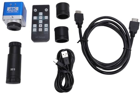 Aolidsive Caméra Industrielle pour Microscope 4K, Capteur CMOS 8,3 MP 1/1, 8 avec Interface Multimédia Haute Définition pour Microscope Biologique