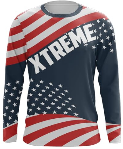 American Flag Motocross Jersey Youth Dirt Bike Shirts Men Kids Women Off-Road Racing Jersey Patriotic Motorcycle Shirt Custom (04)